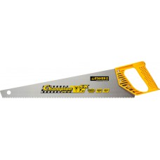 Ножовка STAYER 15133-50 "PROFI" "CHAMPION", сверхбыстрый рез, прямой зуб, импульсная закалка, пластиковая ручка, 7 TPI, 500мм